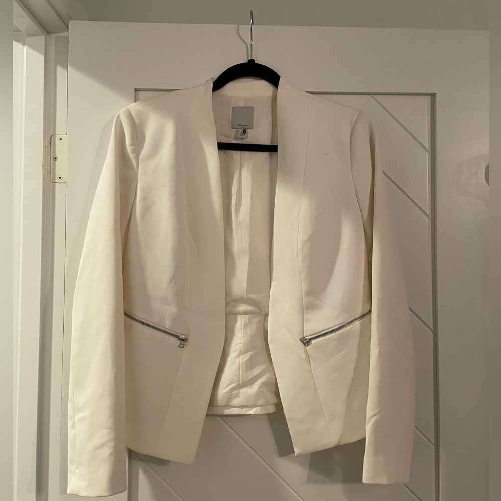 Halogen white blazer